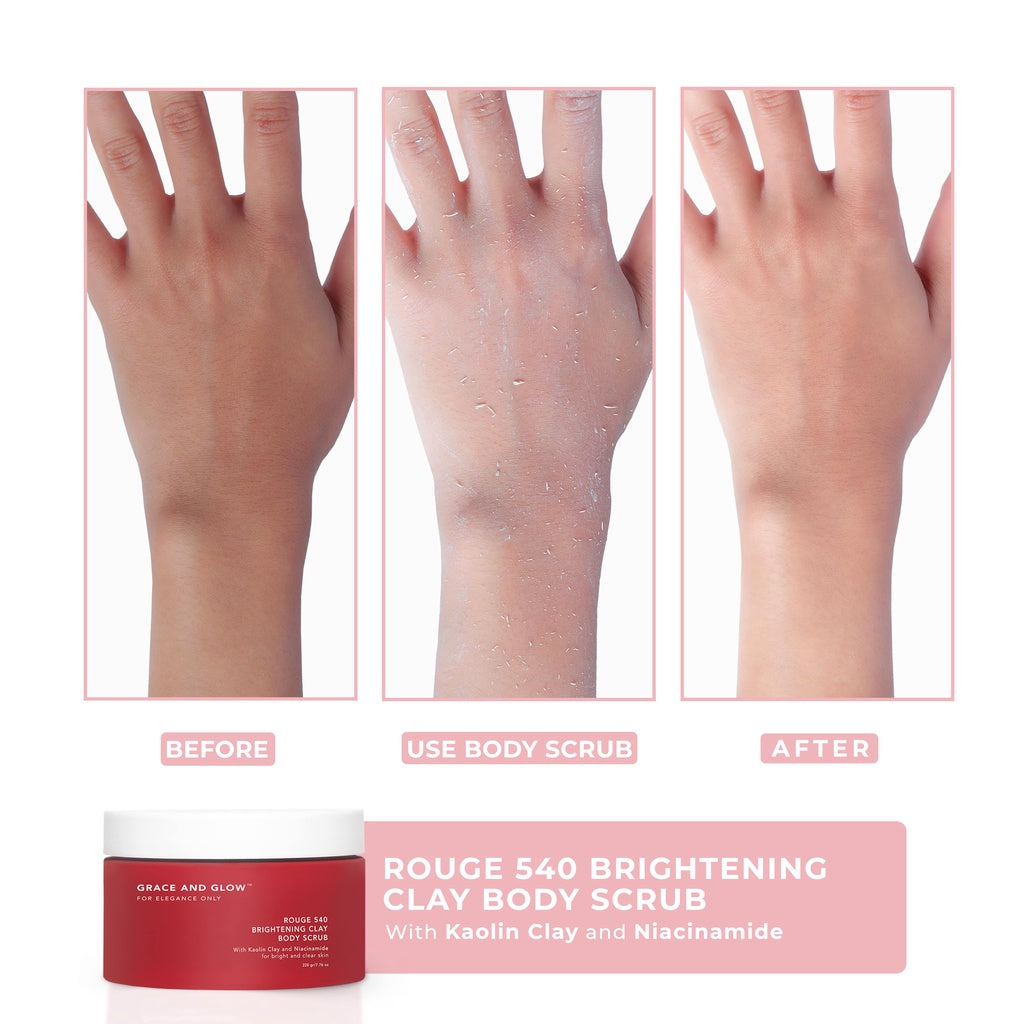 Grace and Glow Rouge 540 Brightening Clay Body Scrub - Glow Mates Exclusive