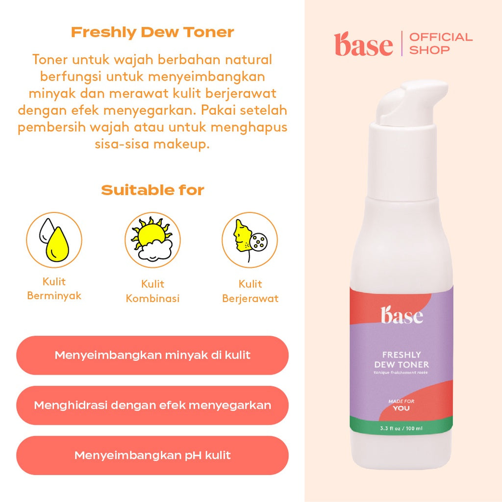 BASE Freshly Dew Toner  - Glow Mates Exclusive