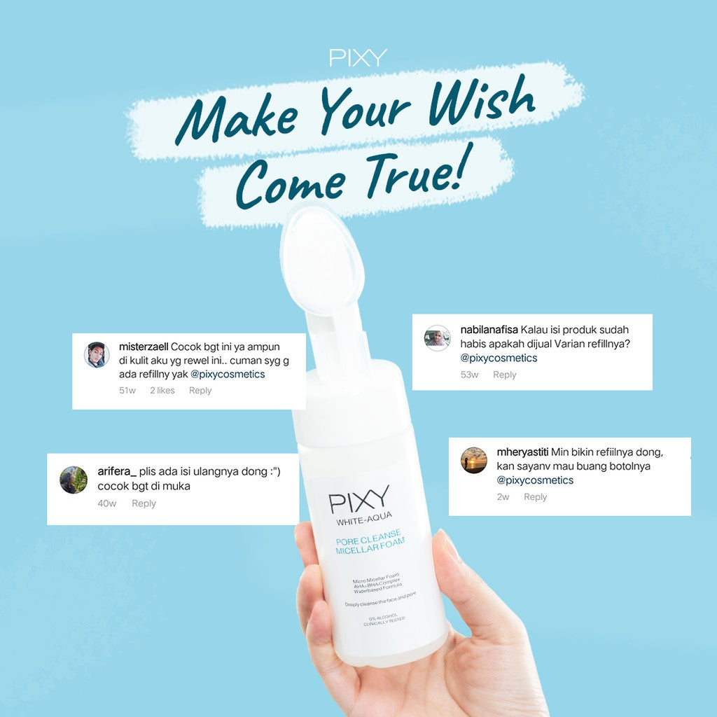 PIXY White Aqua Pore Cleanse Micellar Foam - Glow Mates Exclusive
