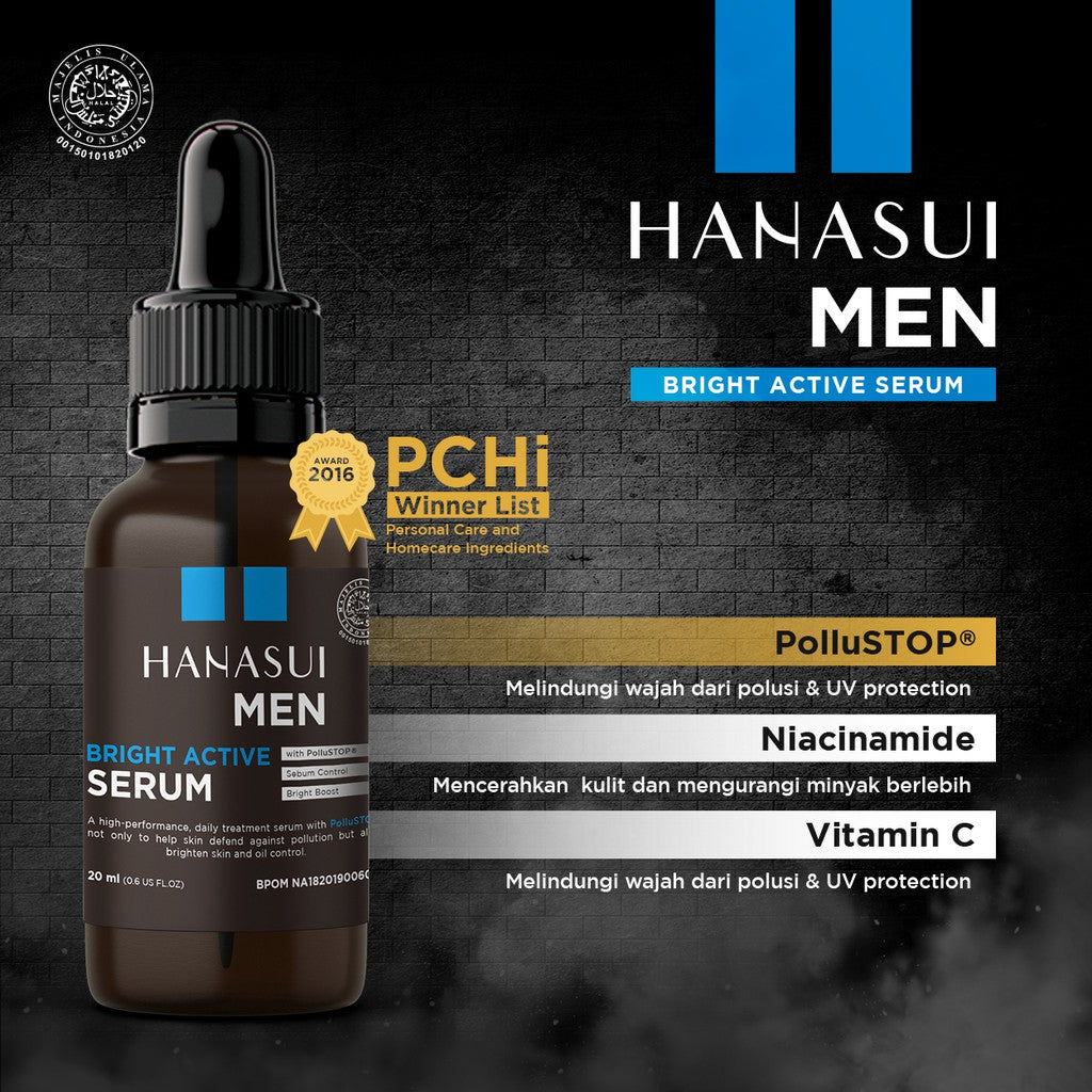 Hanasui Men Bright Active Serum - Glow Mates Excluisve