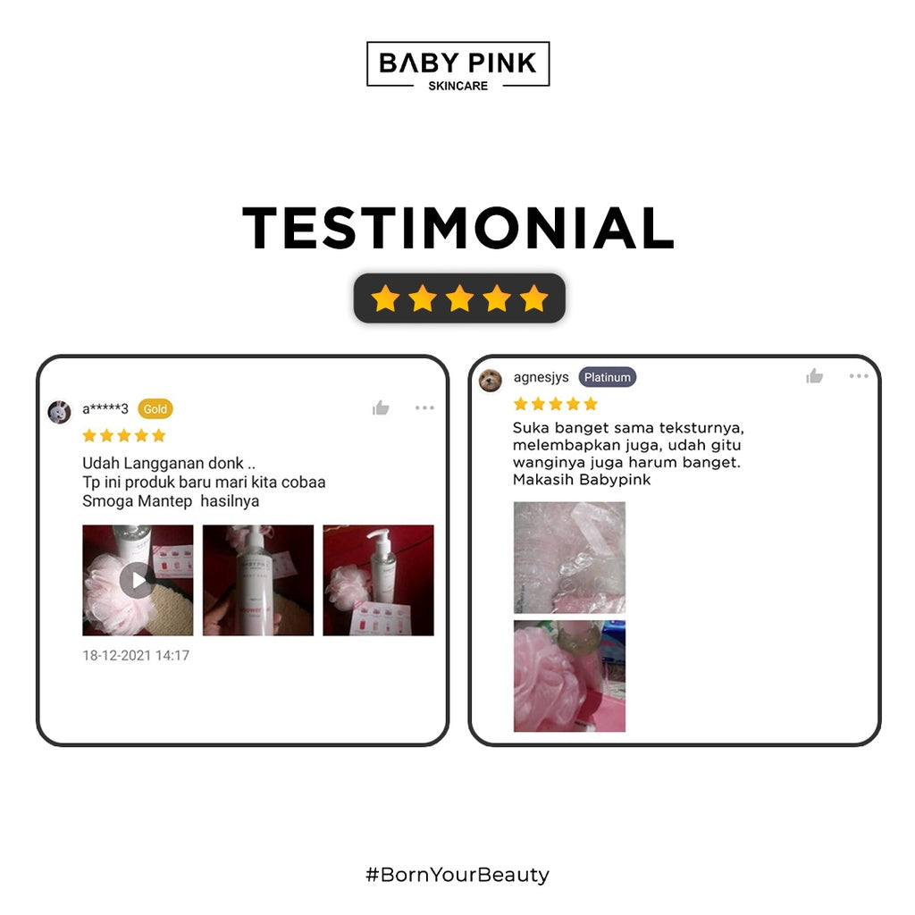 Baby Pink Premium Shower Gel Collagen & Tripeptide - Glow Mates Exclusive