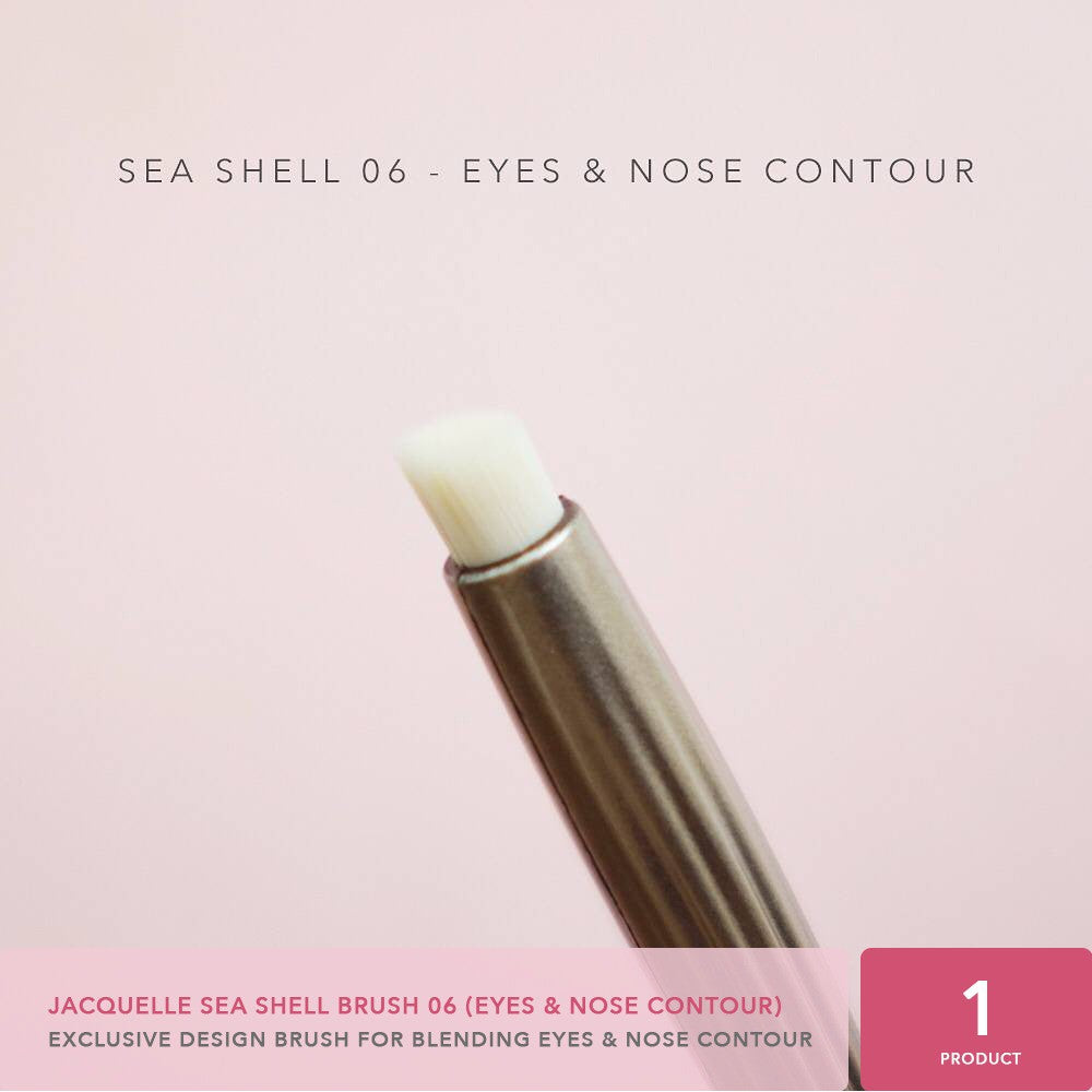 Jacquelle Beauty Brush Collection (Sea Shell Set) - Glow Mates Exclusive