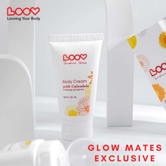 LOOV Body Cream dan Oil Paket Travel Kit - Glow Mates Exclusive