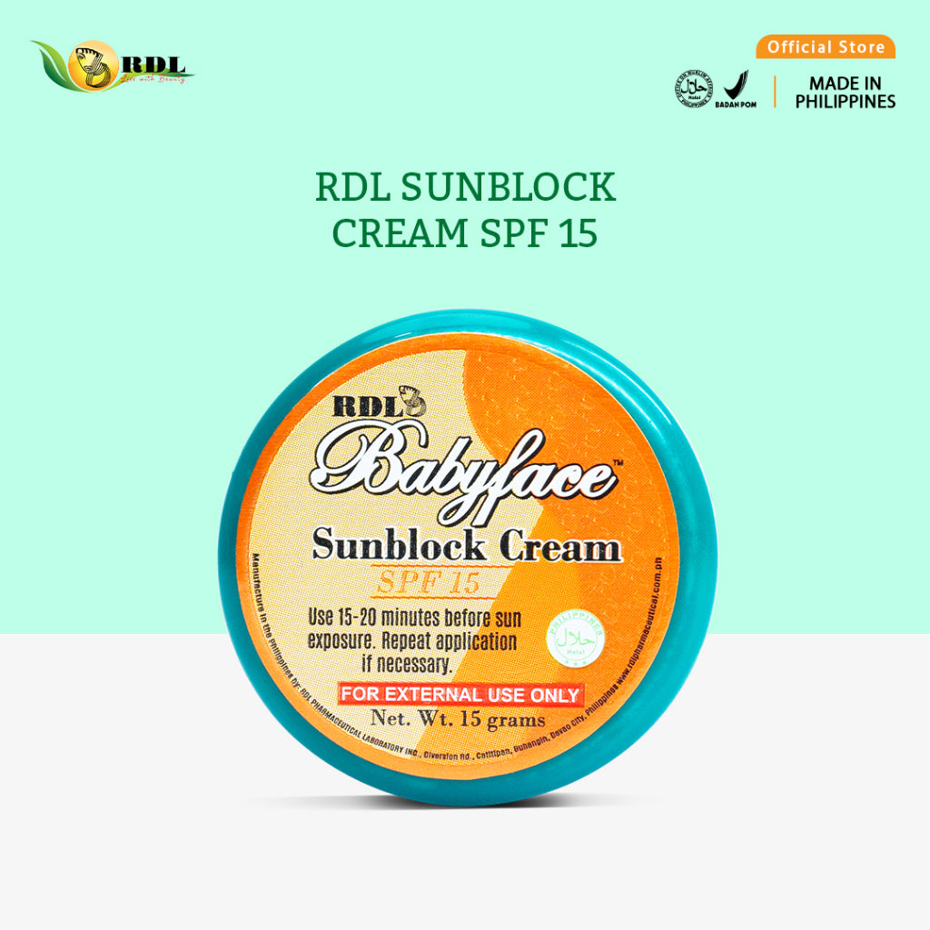 RDL Sunblock Cream SPF 15/Babyface (Random) - 2200 Poin GM