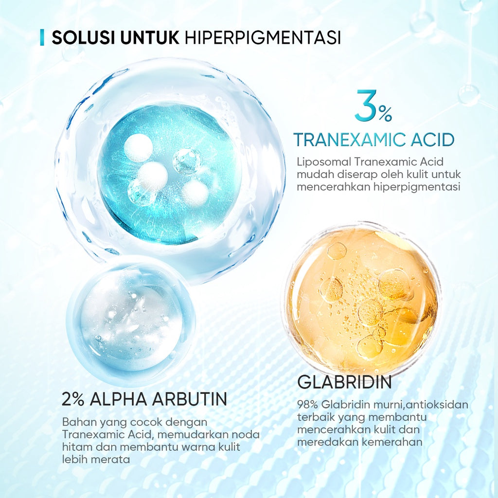 SKINTIFIC 3% Tranexamic Acid Advanced Bright Serum - Glow Mates Exclusive