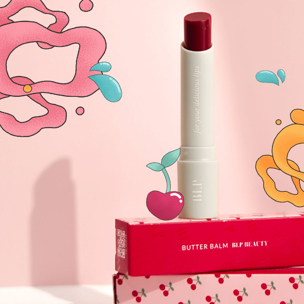 BLP - Butter Balm Cherry - 3gr - Lip Balm - Pelembap Bibir - Glow Mates Exclusive