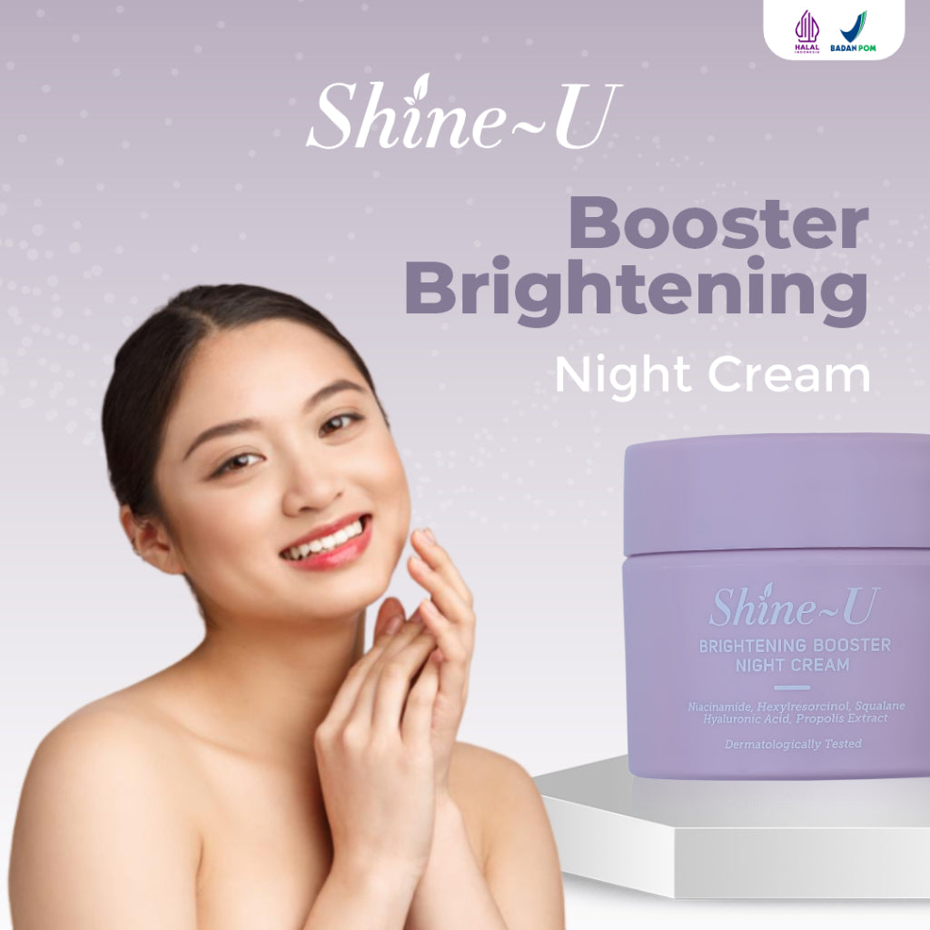 Shine-U Brightening/Darkspot Booster Night Cream - 3600 Poin GM