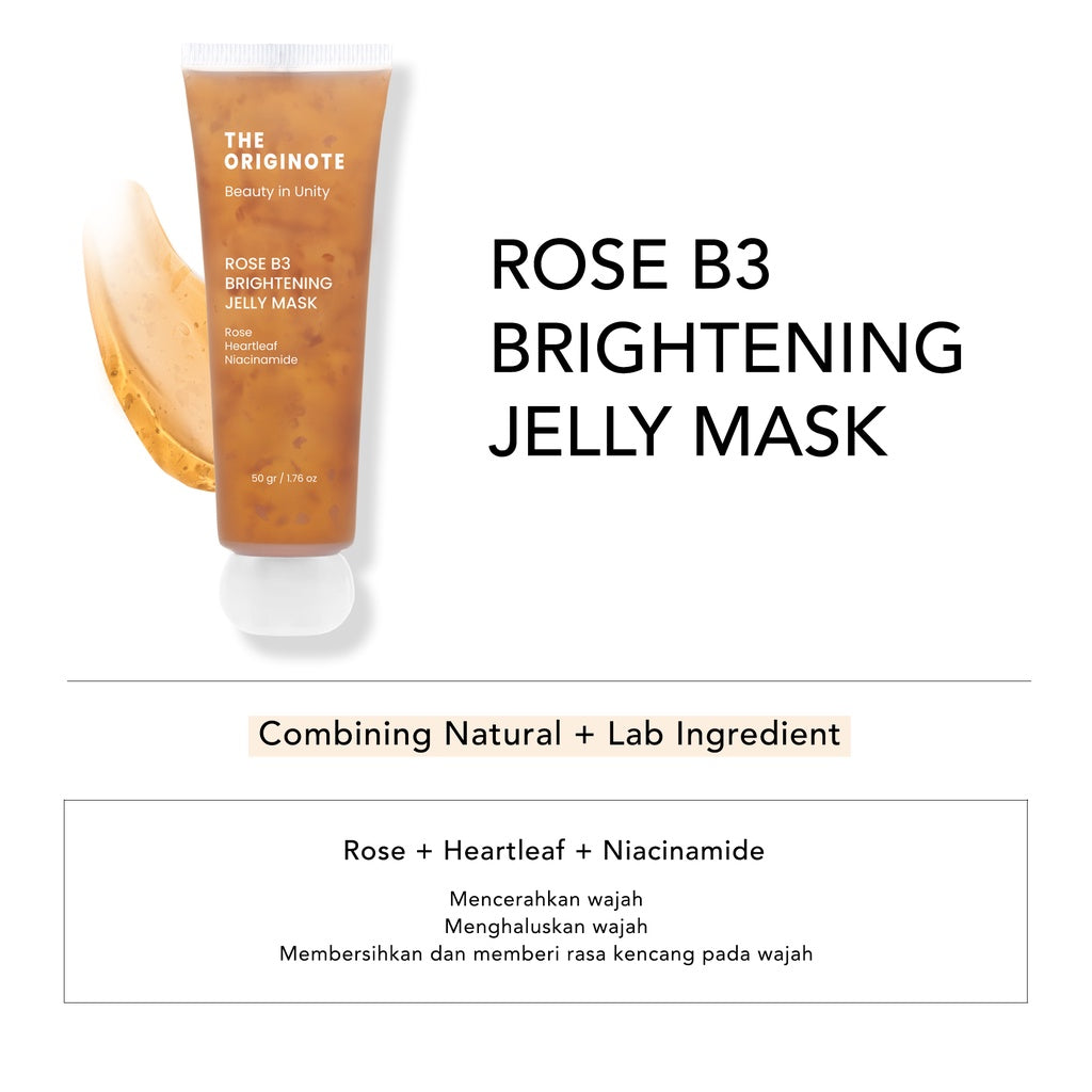 The Originote Rose B3 Brightening Jelly Mask - Glow Mates Exclusive