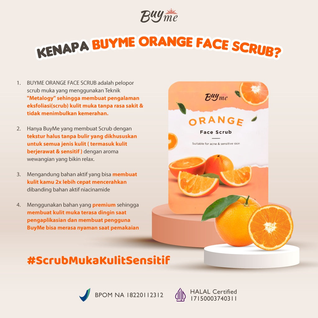 BuyMe Orange Face Scrub - Glow Mates Exclusive