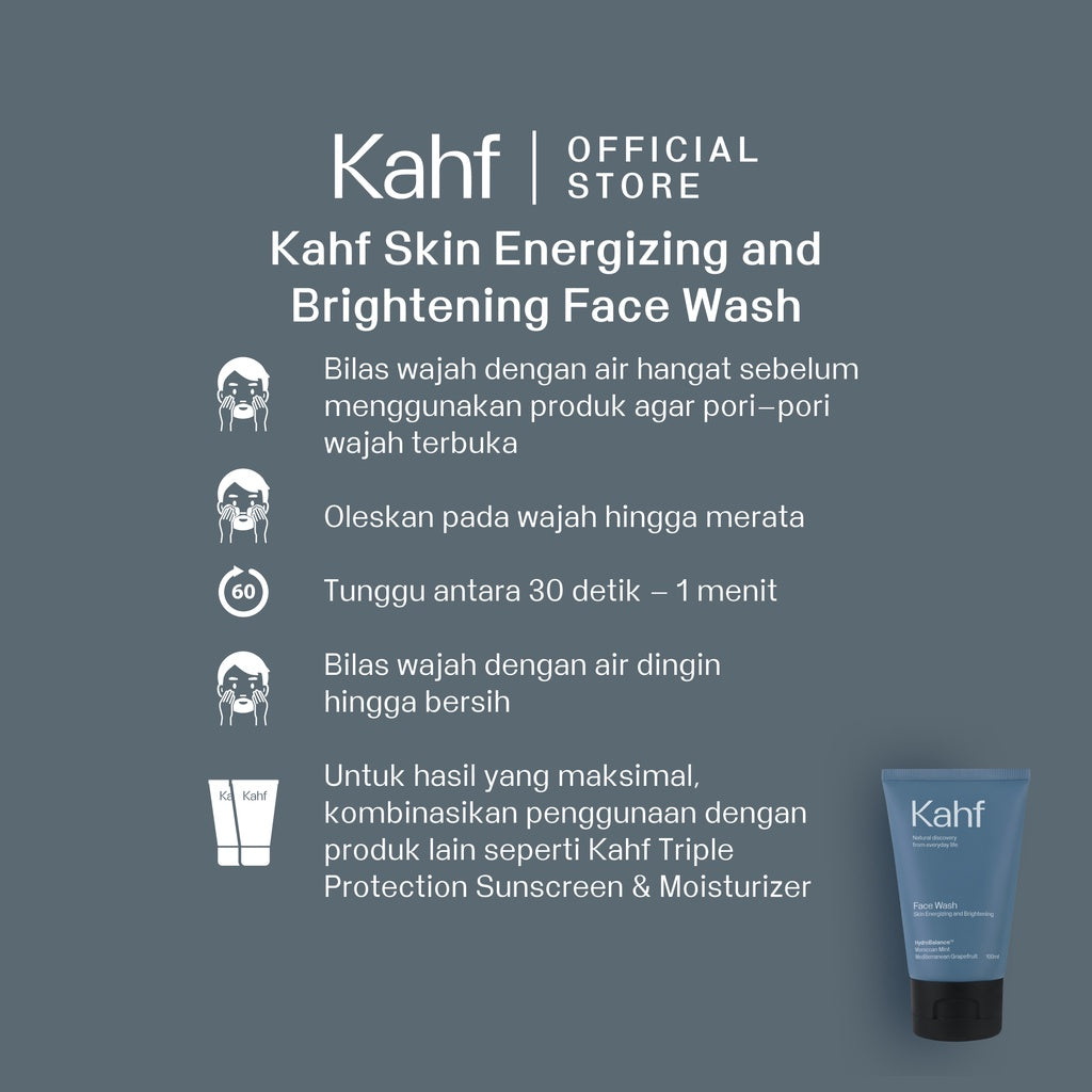 Kahf Skin Energizing and Brightening Face Wash - Glow Mates Exclusive