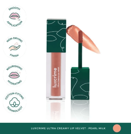 2 PCS Luxcrime Ultra Creamy Lip Velvet Pearl Milk - Glow Mates