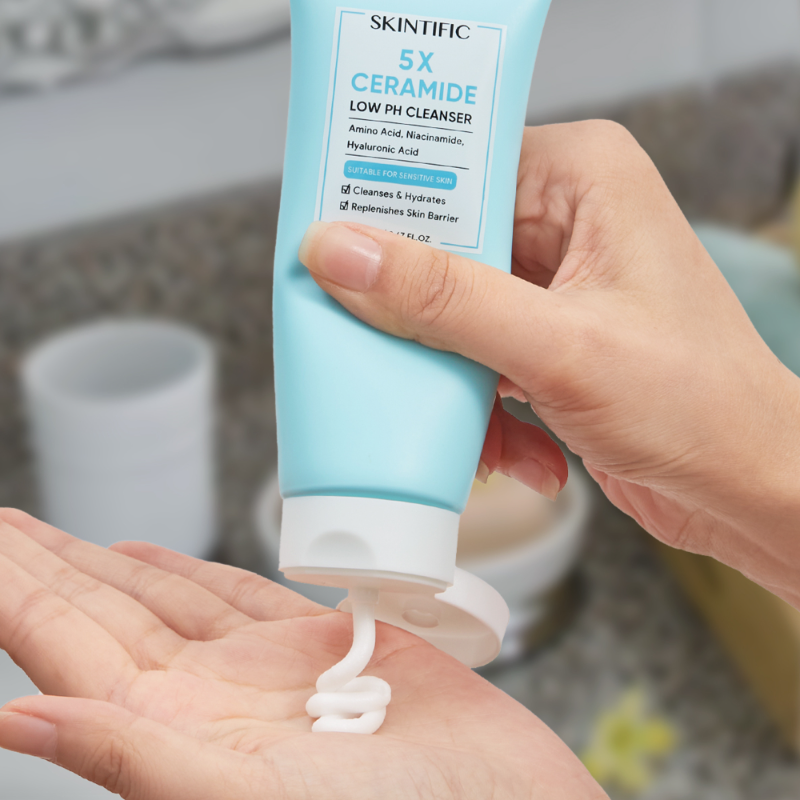 SKINTIFIC 5X ceramide low ph cleanser