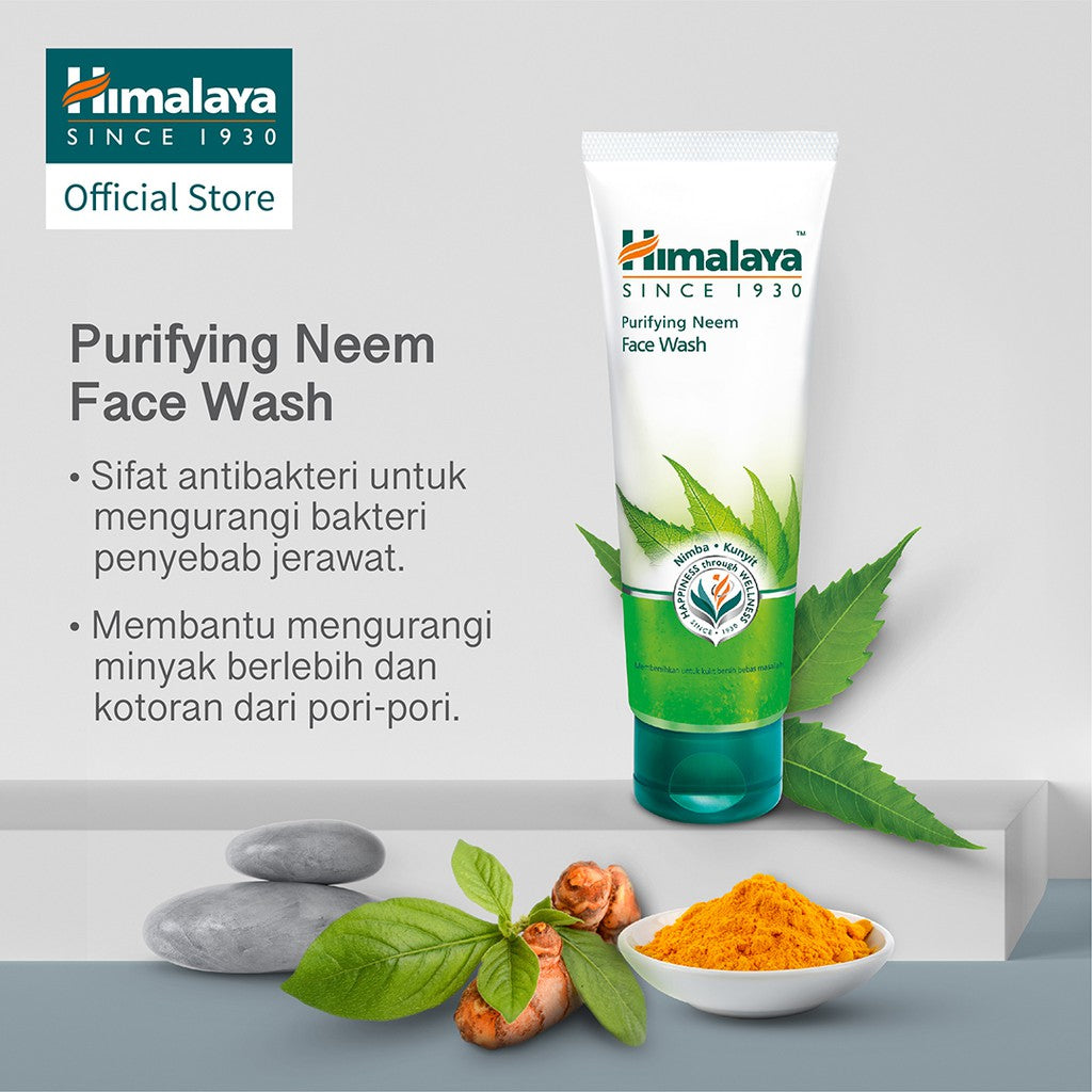 Himalaya Purifying Neem Face Wash Glow Mates Exclusive-