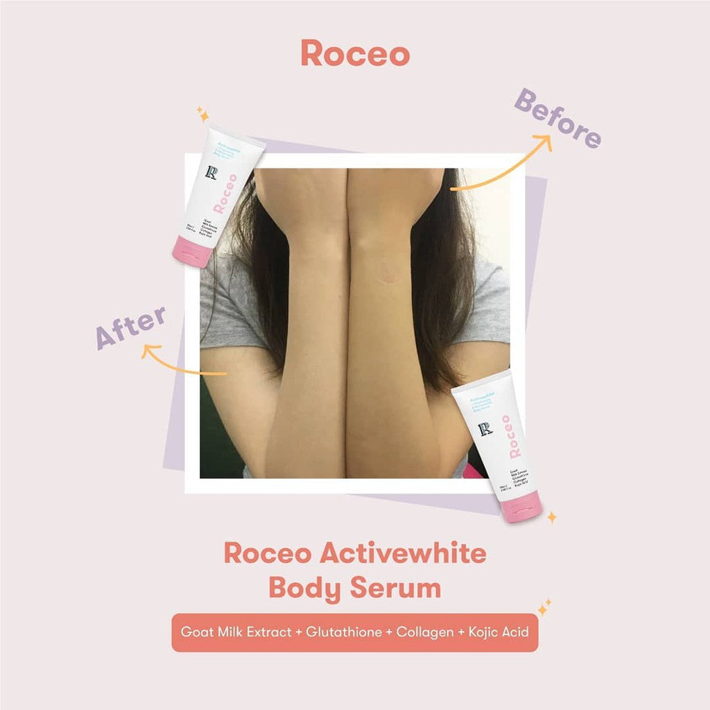 Roceo Active White Brightening and Moisturizing Body Serum Glow Mates Exclusive-