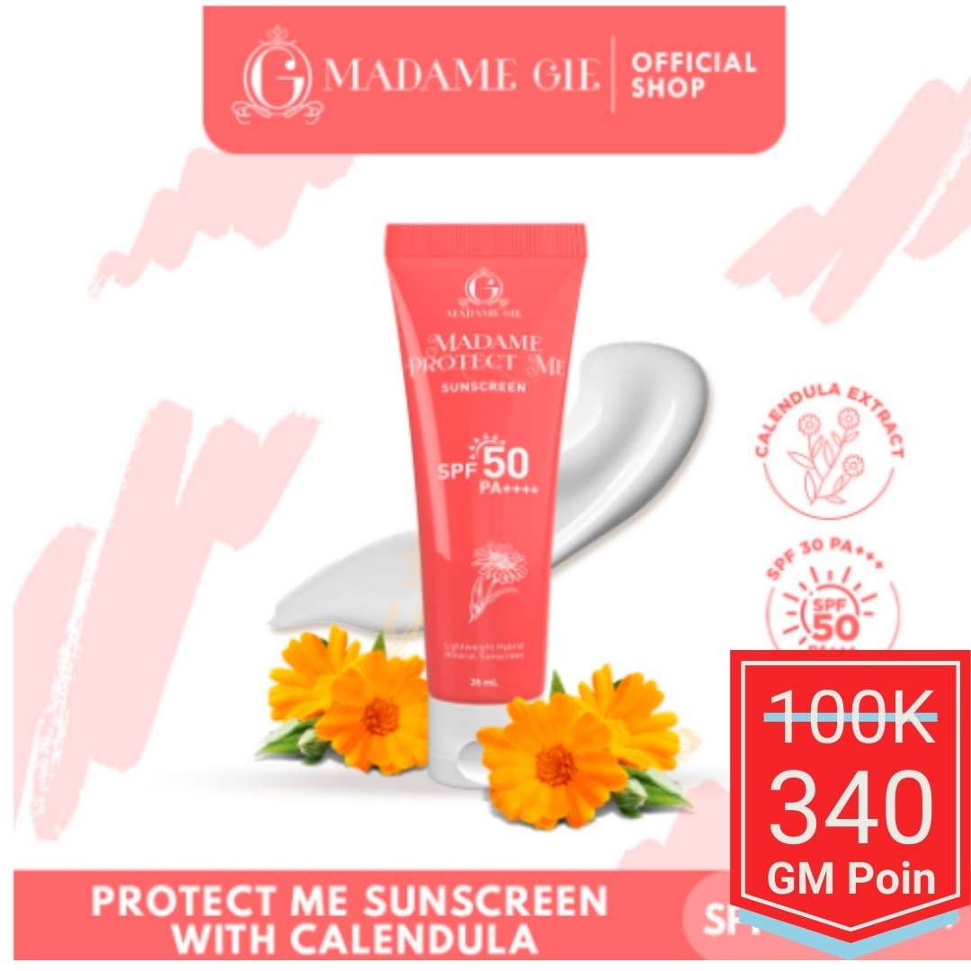 Madame Gie Madame Protect Me Sunscreen SPF 30 PA +++ With Calendula - Glow Mates Exclusive