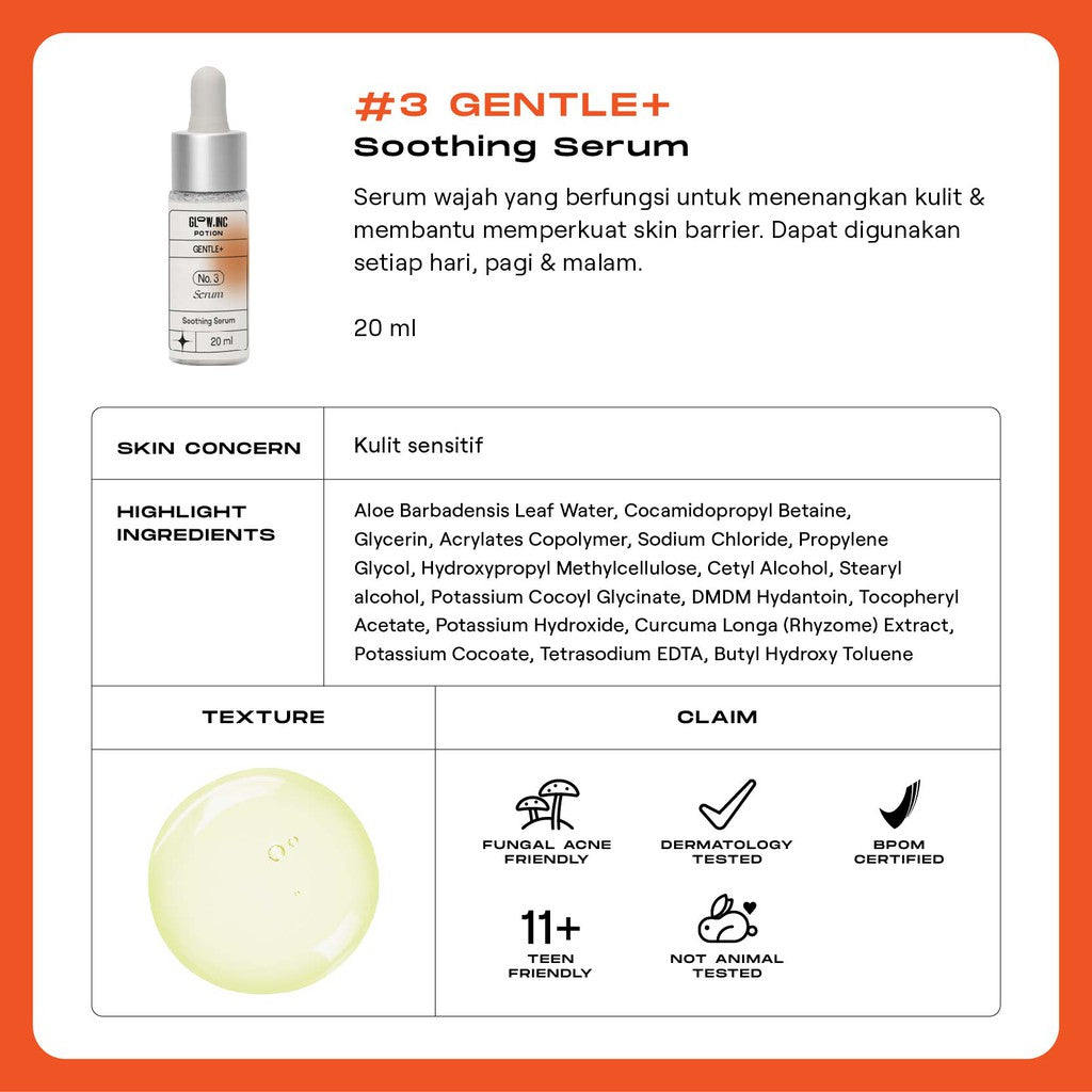 Glowinc Potion Gentle+ Soothing Serum - Glow Mates Exclusive