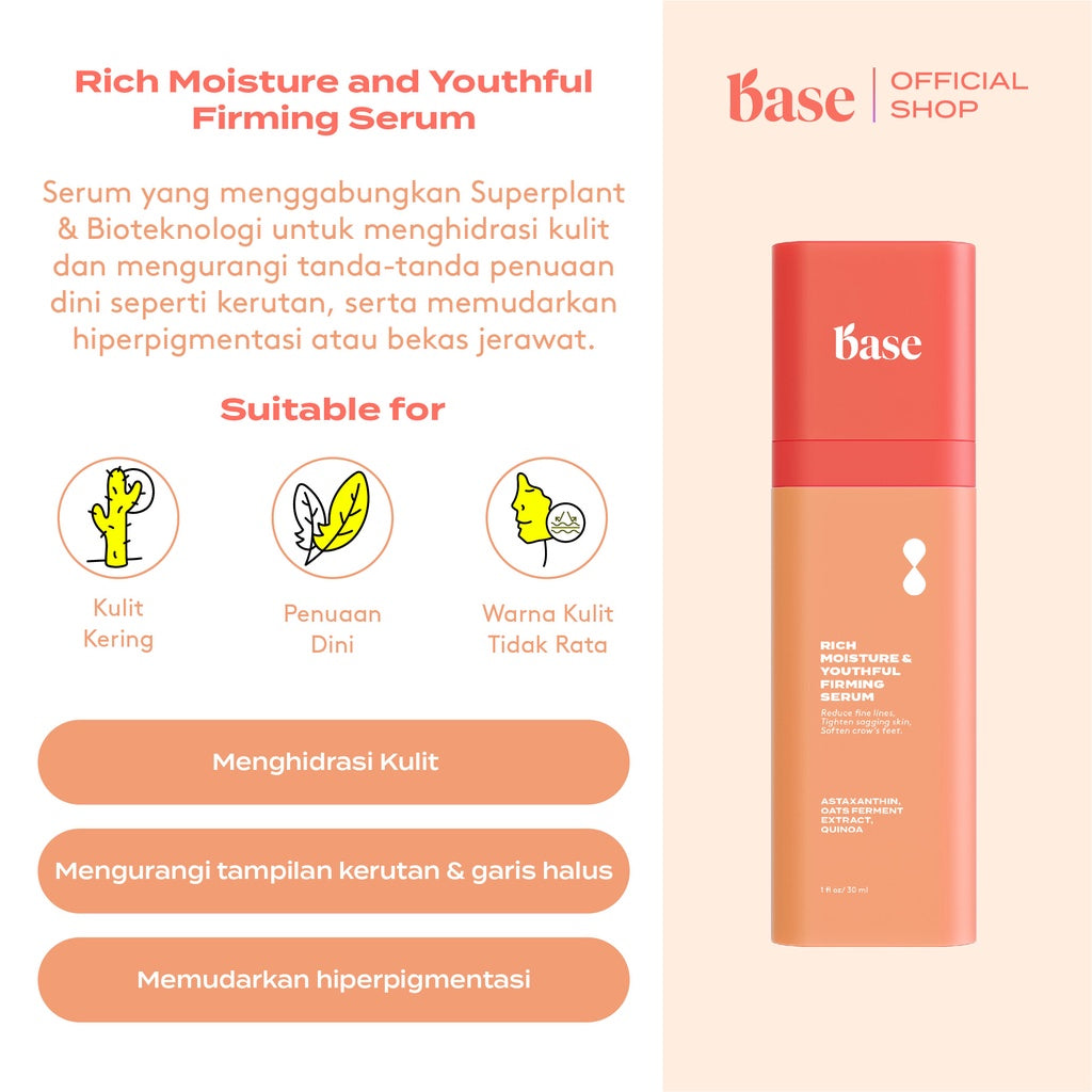 Base Riche BASE Rich Moisture & Youthful Firming Serum 30 ml – Glow Mates
