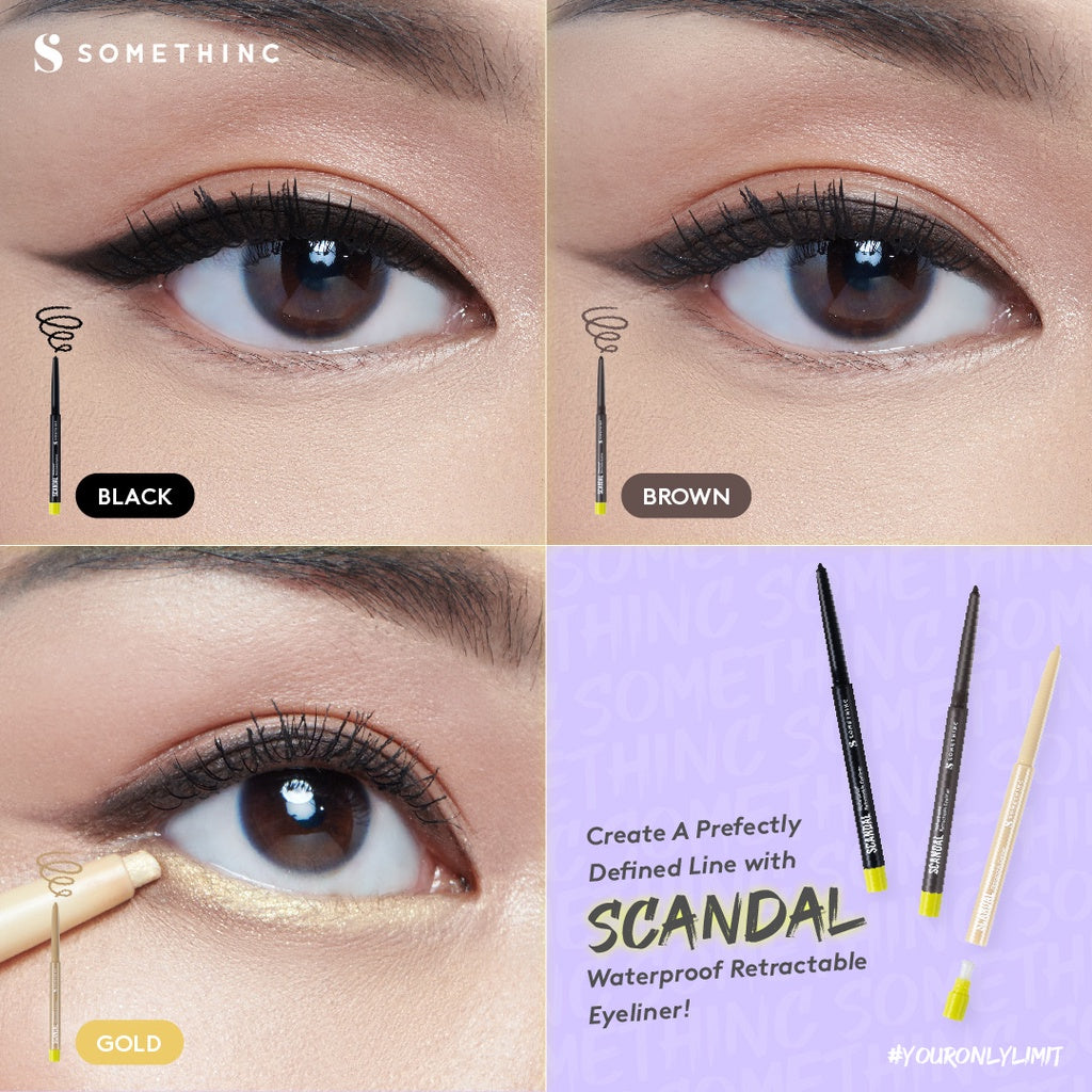 SOMETHINC SCANDAL Waterproof Retractable Eyeliner - Glow Mates Exclusive