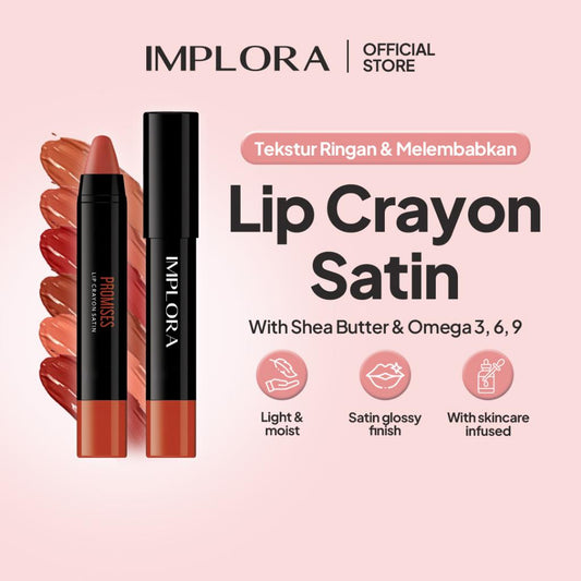 Implora Lip Crayon Satin Makeup - lipstick