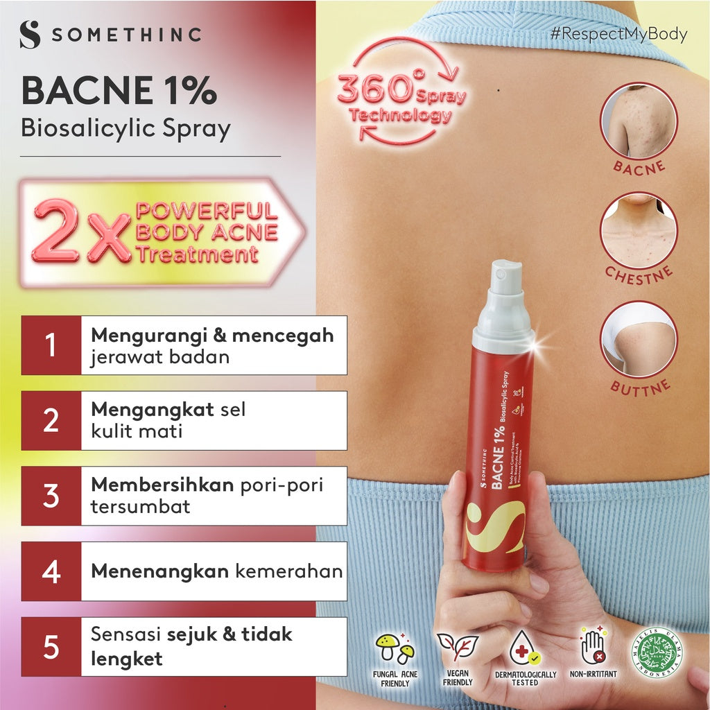 SOMETHINC Bacne 1% Biosalicylic Spray - Glow Mates Exclusive