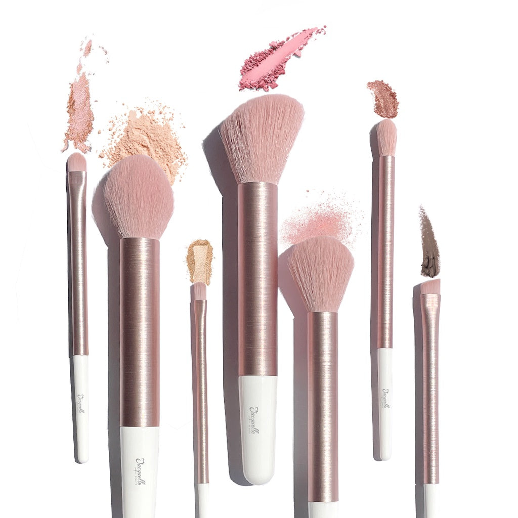 Jacquelle Rose Golden Brush Set (Travel Size) - Glow Mates Exclusive