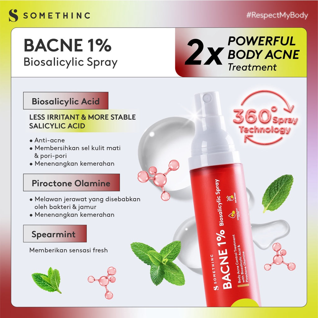 SOMETHINC Bacne 1% Biosalicylic Spray - Glow Mates Exclusive