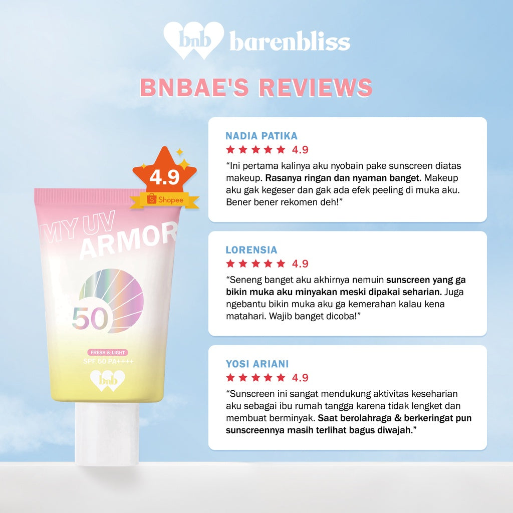 BNB barenbliss My UV Armor SPF 50 PA++++ - Glow Mates Exclusive