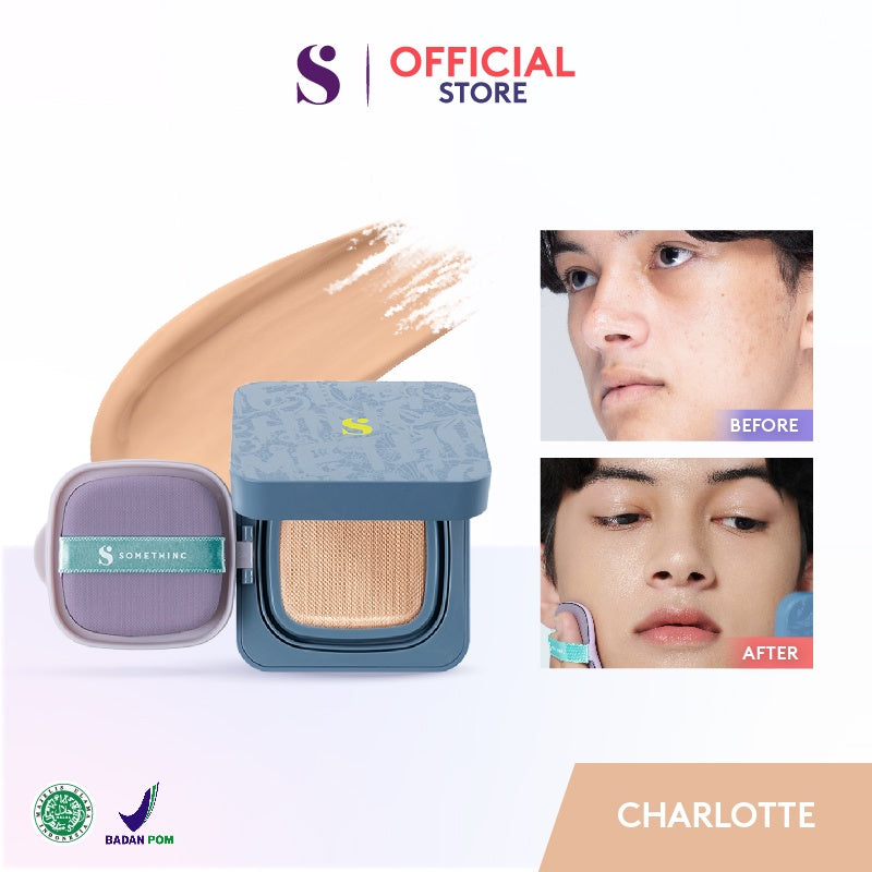 SOMETHINC HOOMAN Breathable UV Cushion Cover SPF 35 PA++++ - Cushion Matte Finish Tidak Menyumbat Pori-Pori