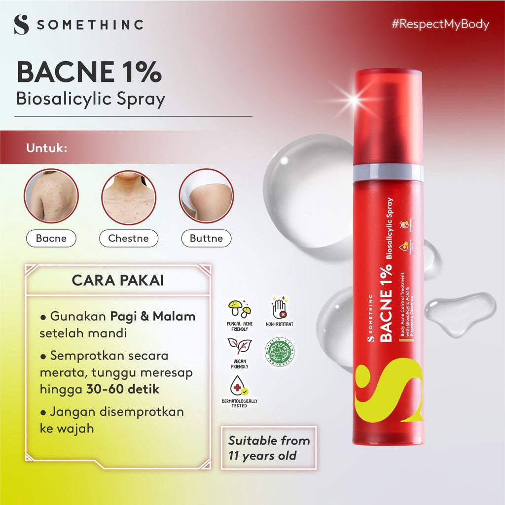 SOMETHINC Bacne 1% Biosalicylic Spray - Glow Mates Exclusive