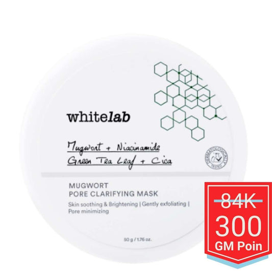 Whitelab Mugwort Pore Clarifying Mask - Masker Pori Pori Kecil Minimalis Bebas Jerawat Dengan Niacinamide [BPOM]