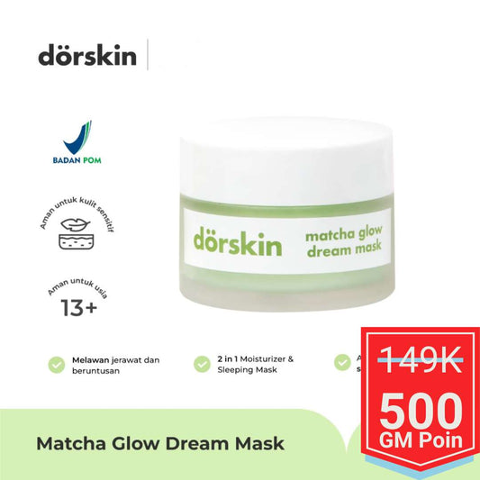 Dorskin Matcha Glow Dream Sleeping Mask Brightening Mask - Glow Mates Exclusive