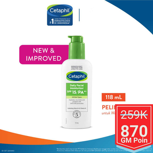 Cetaphil Daily Facial Moisturizer SPF 15/PA ++ - Glow Mates Exclusive