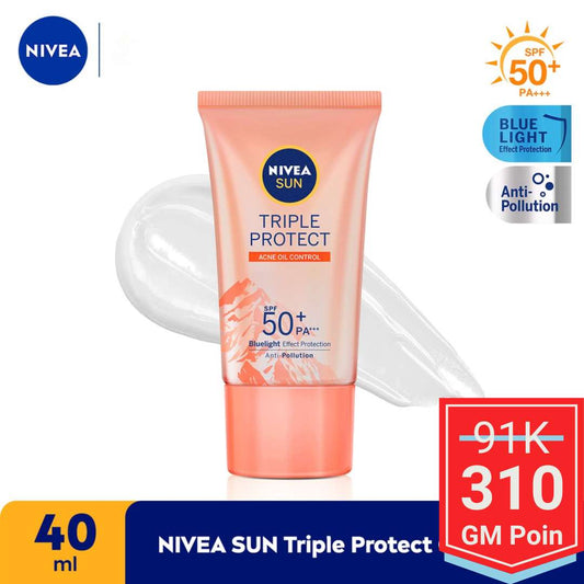 NIVEA SUN Face Serum Triple Protect Acne Oil Control - Glow Mates Exclusive