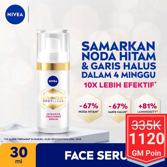 NIVEA Luminous 630 Spotclear Intensive Treatment Serum - Glow Mates Exclusive