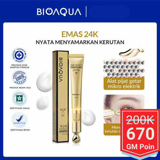 BIOAQUA 24K Gold Purifying Eye Cream - Glow Mates Exclusive