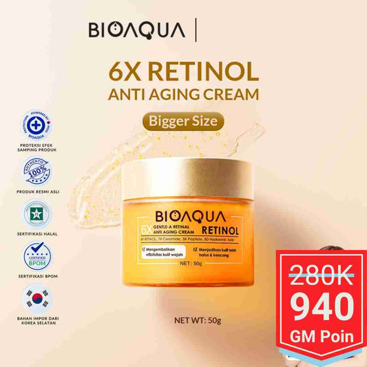 BIOAQUA 6X Gentle-A Retinol Cream - Glow Mates Exclusive