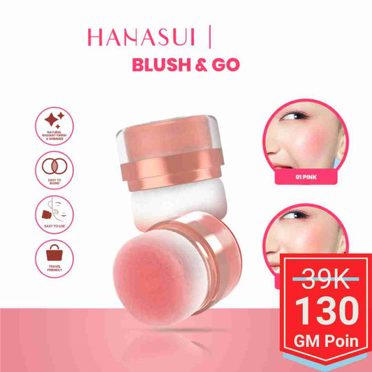 Hanasui Perfect Cheek Blush & Go Powder - Glow Mates Exclusive