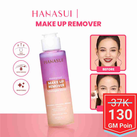 Hanasui Waterproof Make Up Remover + Collagen Water - Glow Mates Exclusive