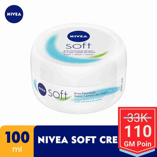 NIVEA Crème Soft Jar 100 ml - Glow Mates Exclusive