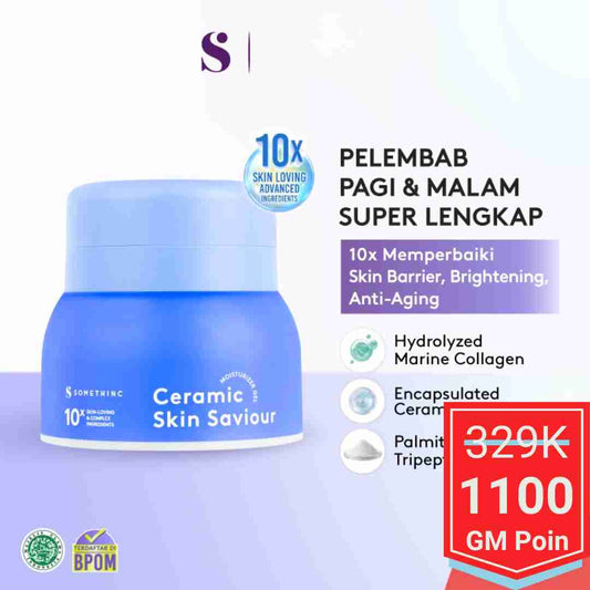 SOMETHINC Ceramic Skin Saviour Moisturizer Gel (50 mL) - Glow Mates Exclusive