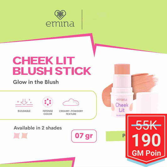 Emina Cheek Lit Blush Stick 7 g - Glow Mates Exclusive