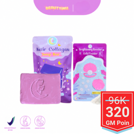 Beautyinu (Campaign) Kefir Collagen Soap Bar & Brightening Booster - Glow Mates Exclusive