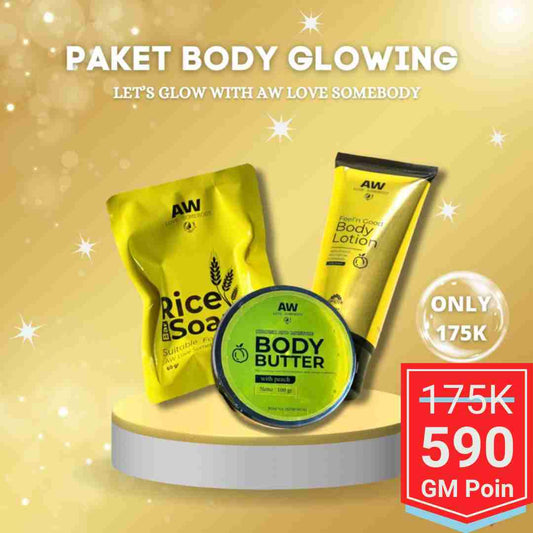 AW LOVE SOMEBODY Paket Body Glowing Whitening [Campaign] - Glow Mates Exclusive