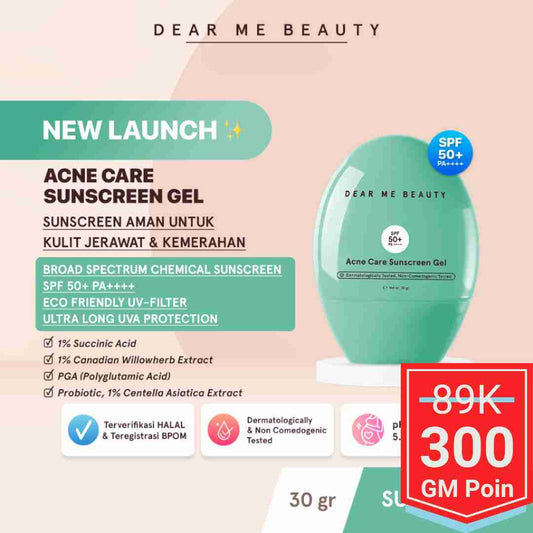 Dear Me Beauty Acne Sunscreen Gel - Glow Mates Exclusive