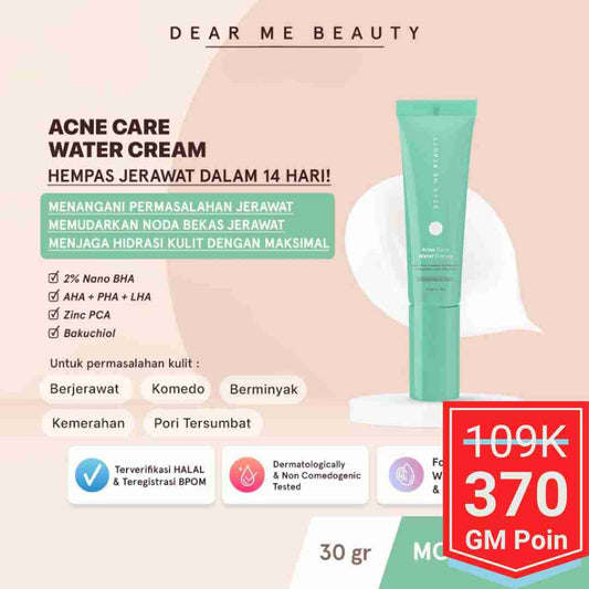 Dear Me Beauty Acne Care Water Cream - Glow Mates Exclusive