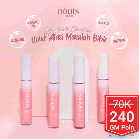 Nouis Skin Magic Pink Lip Serum - Glow Mates Exclusive