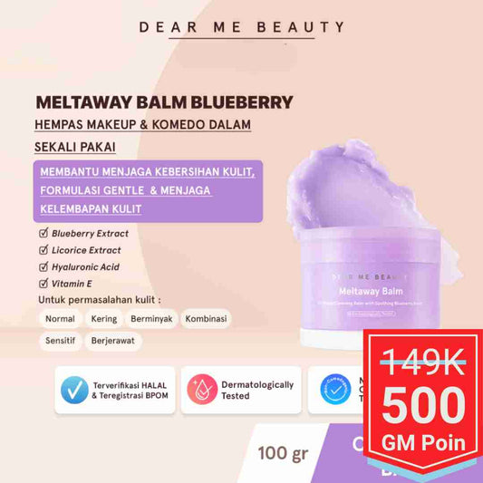 Dear Me Beauty Meltaway Balm Blueberry - Glow Mates Exclusive