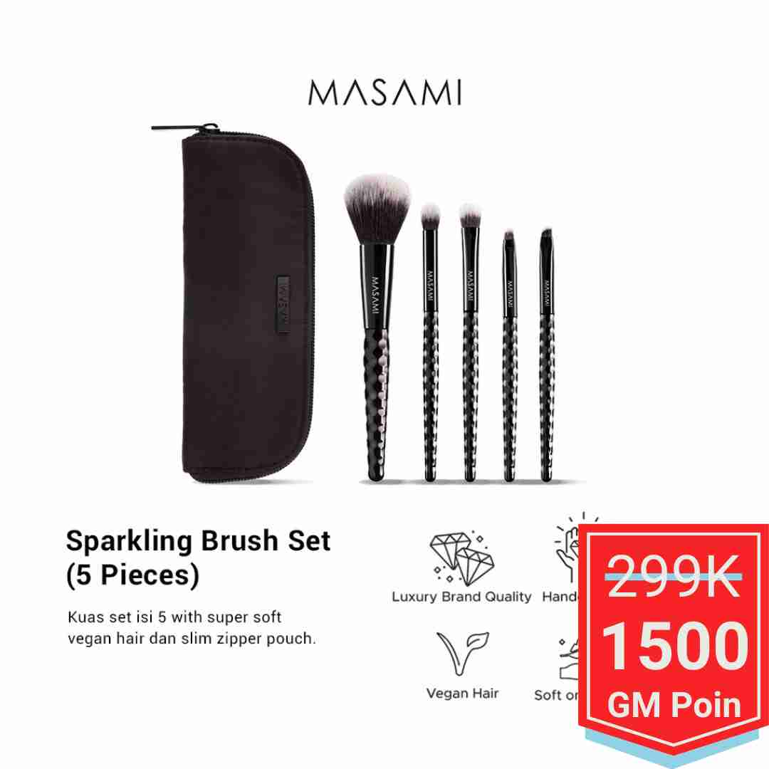 Masami Sparkling Brush Set (5 pcs) - Glow Mates Exclusive