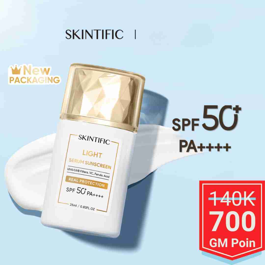 Skintific Sunscreen Light Serum SPF50 PA+ - Glow Mates Exclusive