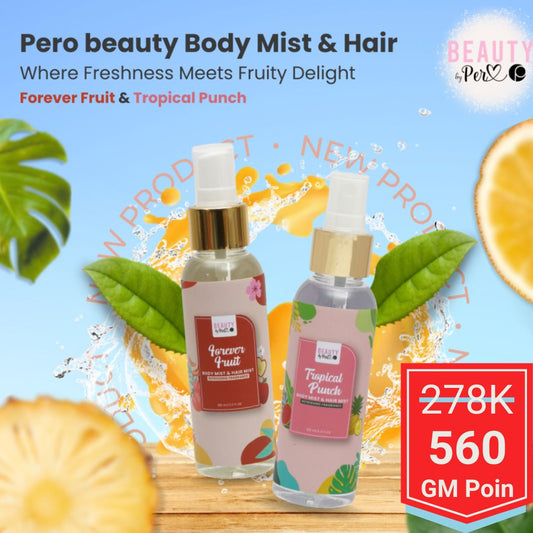 Perobeauty Bundle 3pcs Hair and Body Mist 100ml Refreshing Fragrance - Glow Mates Exclusive